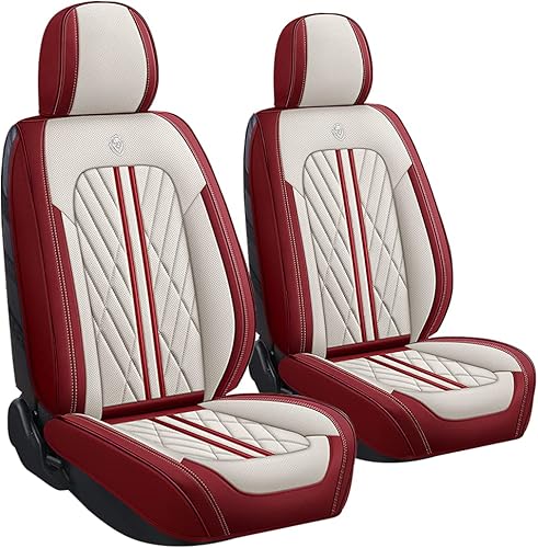Funda de asiento de automóvil para Mazda CX-30 2020-2023, 2 asientos, de piel napa, impermeable, antideslizante, compatible con bolsa de aire, fácil