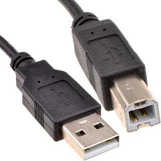 kenable USB 2.0 24AWG High Speed Cable Printer Lead A to B BLACK 1.8m [1.8 metres]