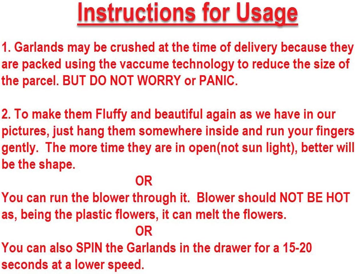 eSplanade Artificial Marigold Flower Garlands for Home Decor - Pack of 5 Strings - Orange Colour - 4 to 4.5 Feet Length
