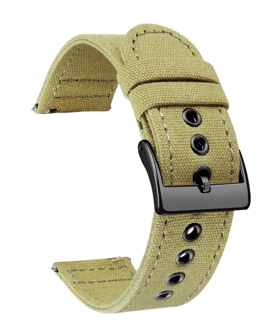 Cinturini for orologi in tela a sgancio rapido, cinturini for orologi in tessuto da vela, di ricambio, 18/20/22/24 mm, in tessuto di cotone, for uomo e donna