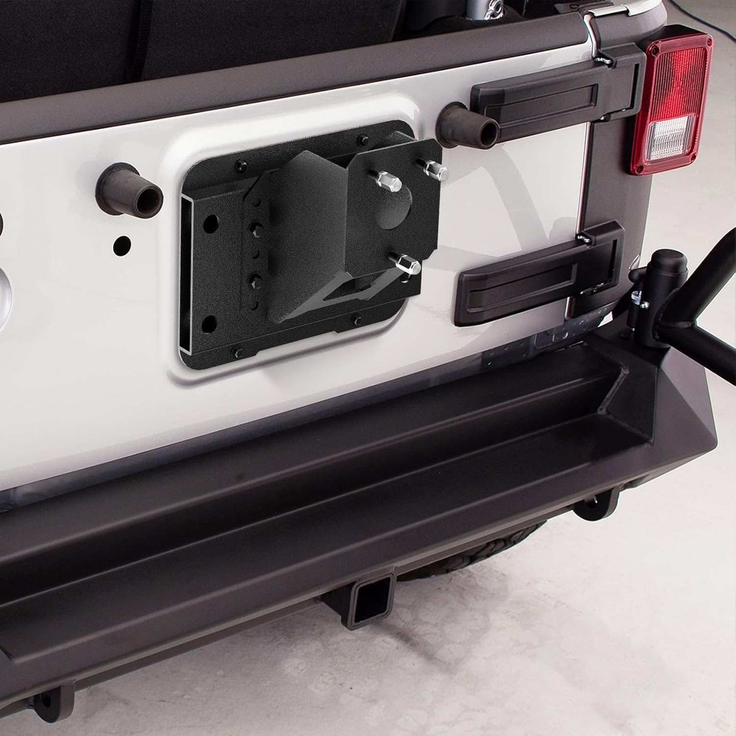 JK Spare Tire Carriers Adjustable Height Compatible with Jeep Wrangler JK JKU 2007-2018 Unlimited(2/4 Doors) up to 40-inch Spare tire