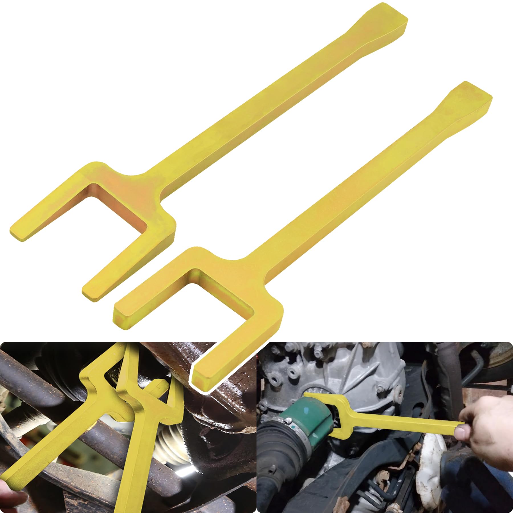 Photo 1 of MOEBULB 12020 Axle Popper Kit 2PC CV Axle Removal Tool for Most FWD Front Wheel Drive Vehicles Removing Stuck Half Shaft Fixing Damaged CV Joints CV Axle Puller, Gold