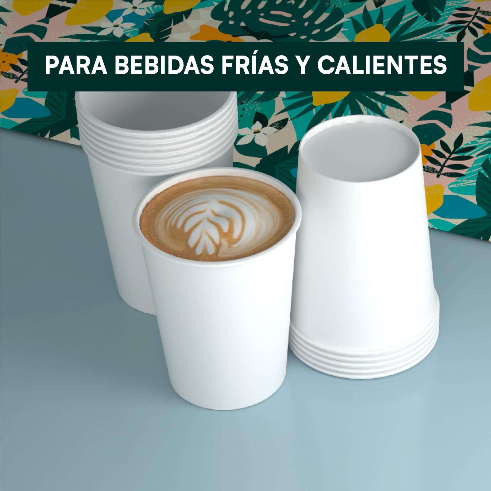 1000 vasos de papel de 200 ml, blancos, desechables, ecológicos, biodegradables, agua | Baciato Caffè Fabricado en Italia. Para llevar bebidas calientes. Producto fabricado y empaquetado en Italia