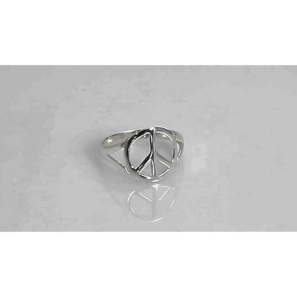 Open-Symbol-World-Peace-Sign-Ring-For-Teen-For-Women-925-Sterling-Silver-Spilt-Shank-Band Bling Jewelry Open Symbol World Peace Sign Ring For Teen For Women .925 Sterling Silver Spilt Shank Band