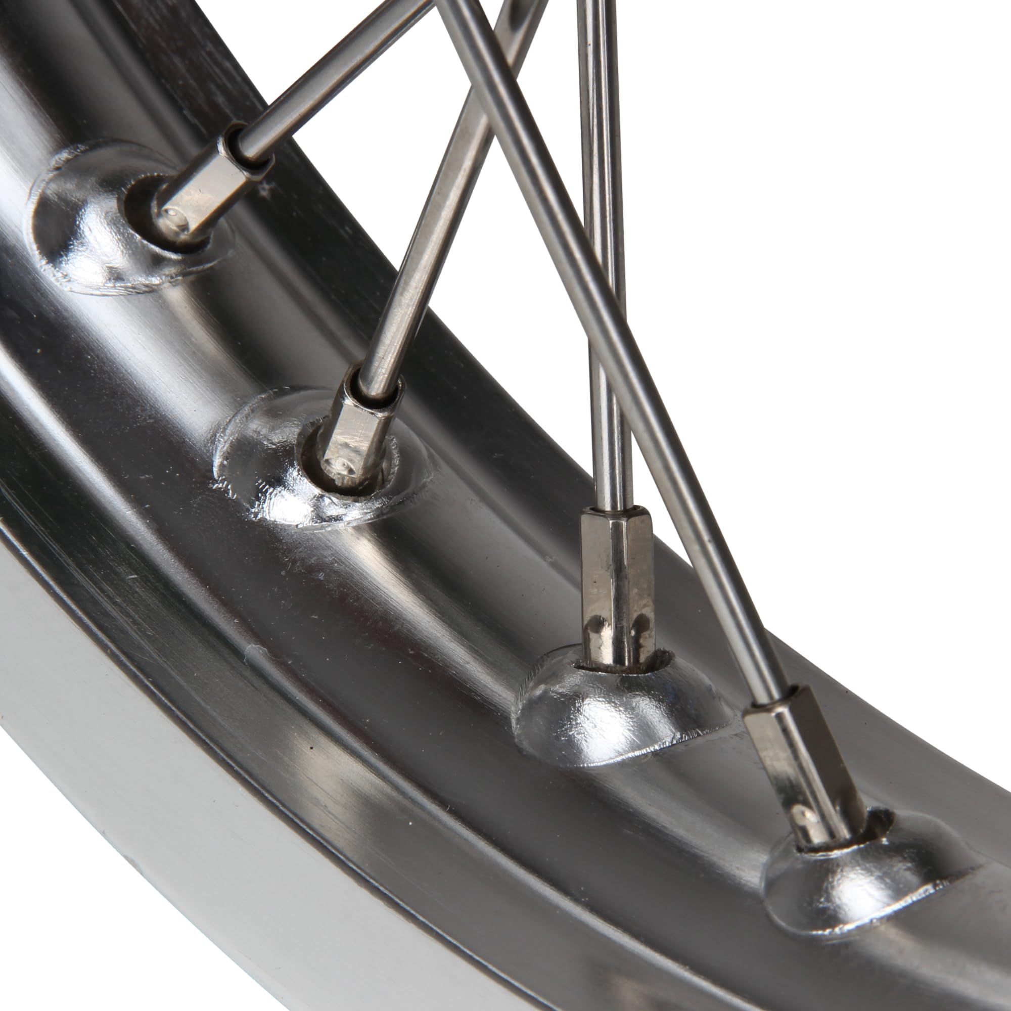 Stahl Speichenrad inkl. Speichen Nabe Felge 1,6x16 Zoll kompatibel mit Simson S50 S51 Star KR 51 Schwalbe Duo