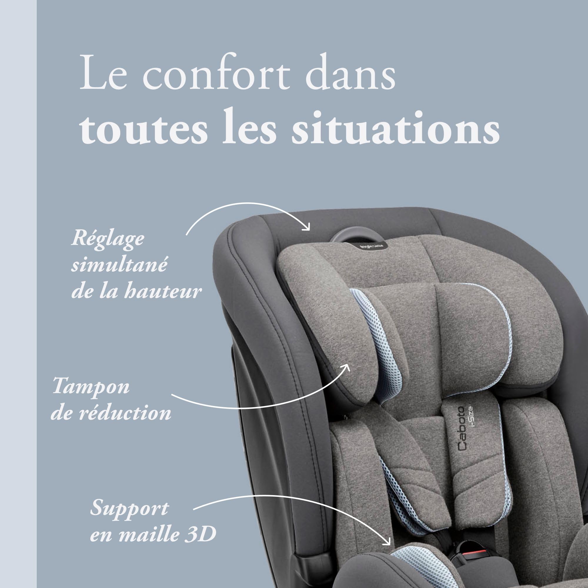 Siège Auto 9-36kg Inglesina Caboto i-Size - Stone Grey
