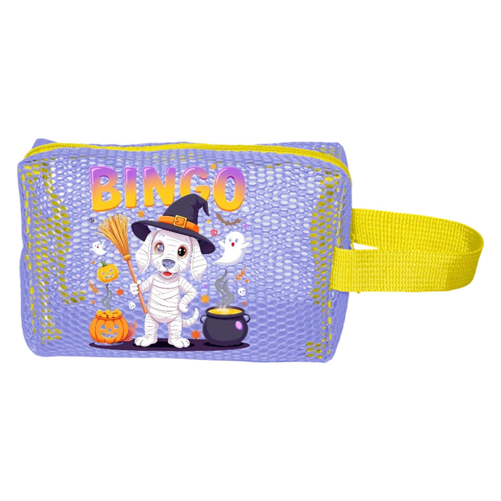 Tsophreniq Halloween Candy Collection Bags for Children Sturdy Meshes Trick or Treating Pouches Party Supplies Sturdy Mesh Halloween Treat Bags for Kids