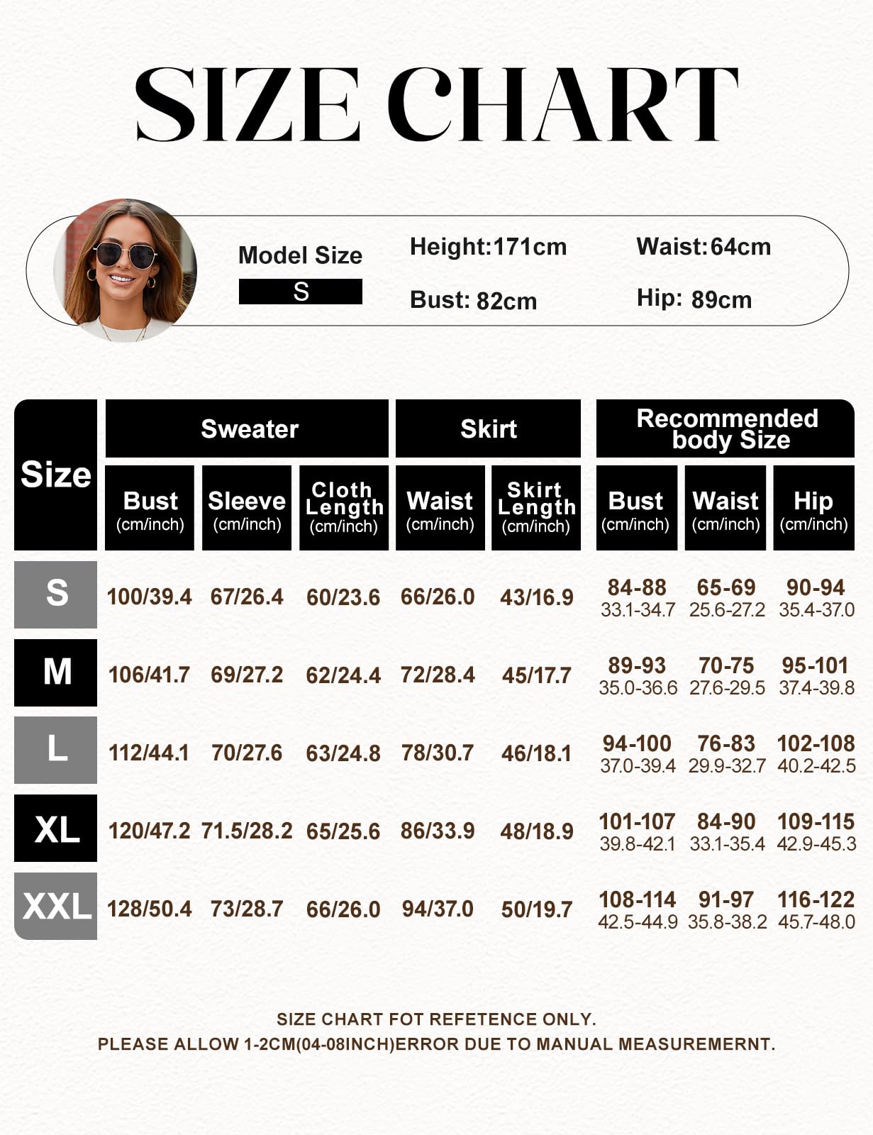 Zweiteiler Damen Strick Pullover Sets Herbst | Strickpullover Top A-Linie Minirock Set , Oberteil Langarm, Hohe Taille Kurz Rock, Loungewear Set, Hausanzug, Herbst, Winter