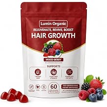 Hair Growth Gummies for Black Women, Biotin-Rich, 60 Count