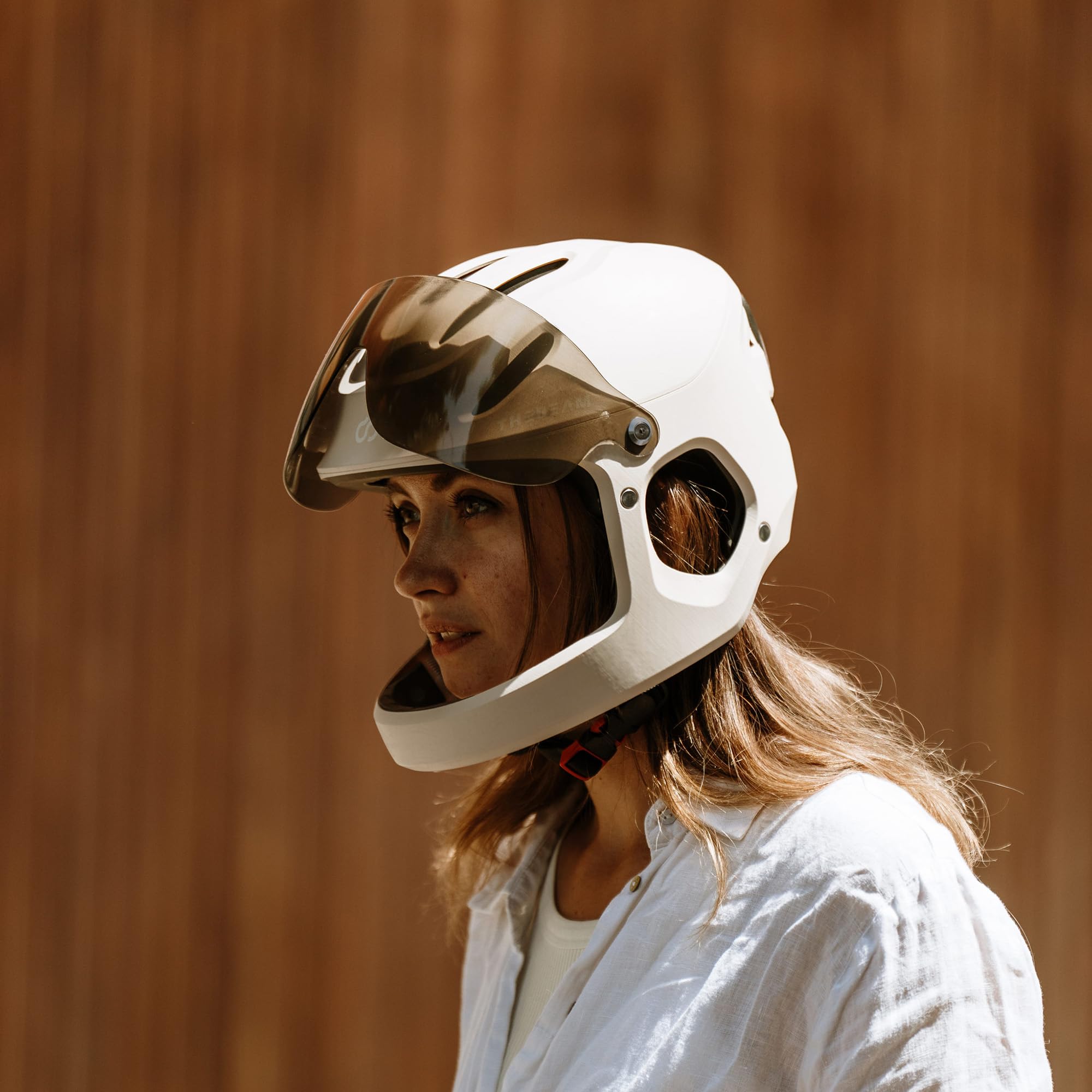Casque Vélo Intégral avec Visière & LED Arrière - Certifié NTA 8776 (45 km/h) pour Speedbike, VAE & Trottinette - Modèle Virgo Integral
