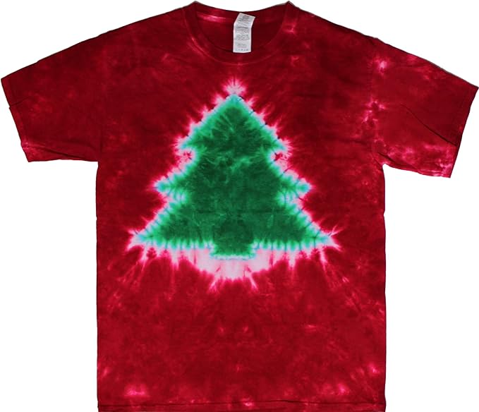 how to tie dye christmas tree shirt