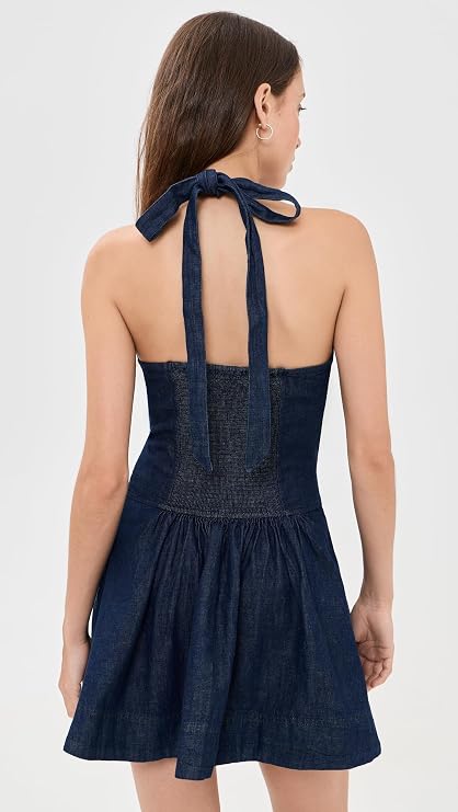 Free People Women's Clean Break Denim Mini Dress