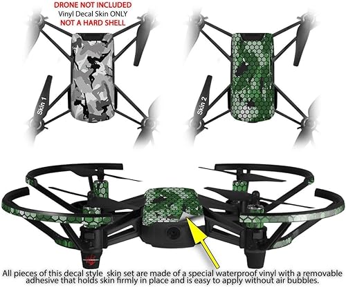 Miniatura 2 de Skin Wrap 2 Pack para DJI Ryze Tello Drone chica Sexy Silueta camuflaje gris Drone No Incluidas