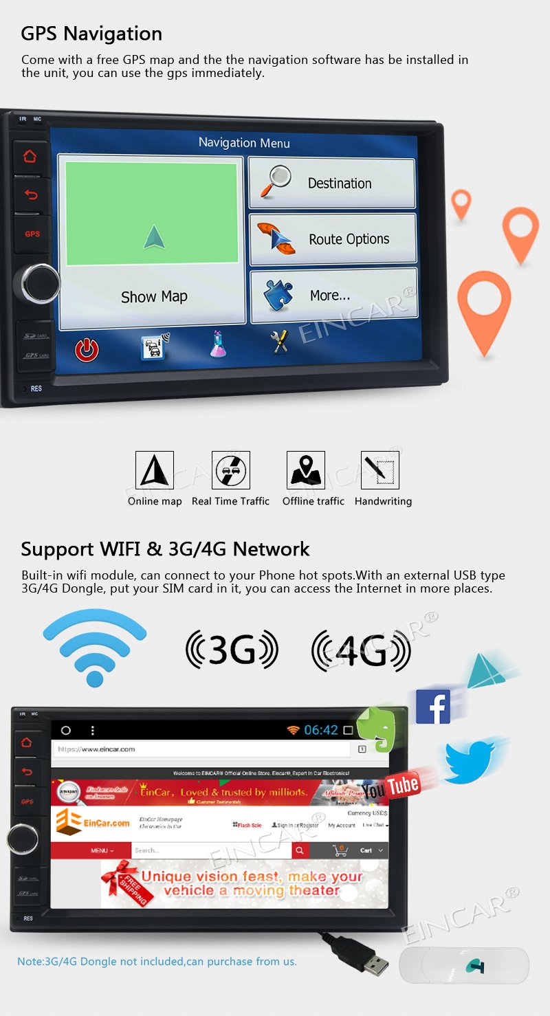 Amazon | カラフルなLEDライトのサポートGPSナビゲーションハンズ