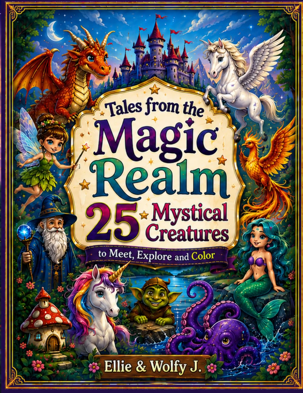 Tales from the Magic Realm: 25 Mystical Creatures to Meet, Explore and Color