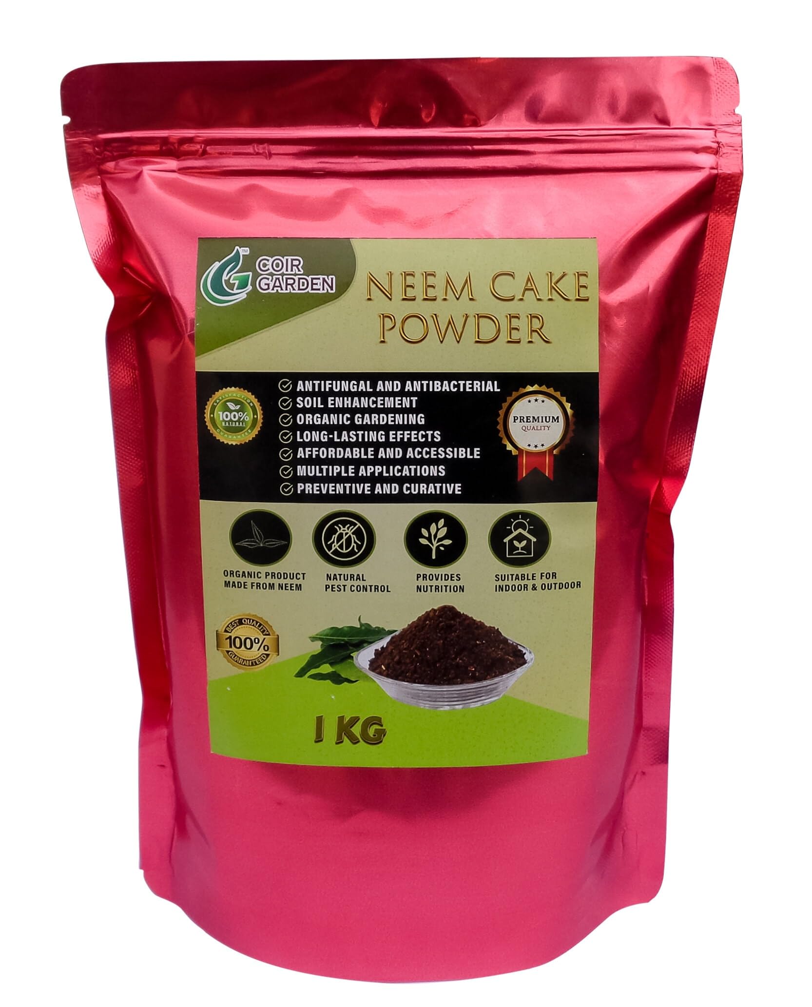 COIR GARDEN - Neem Cake Powder for Plants (1 KG) - Organic Fertilizer & Pest Repellent For Plants Growth for Home and Garden | Rich in Nutrients and Soil Conditioner for Plants (B0CVX4Y8F8) Amazon Price History, Amazon Price Tracker
