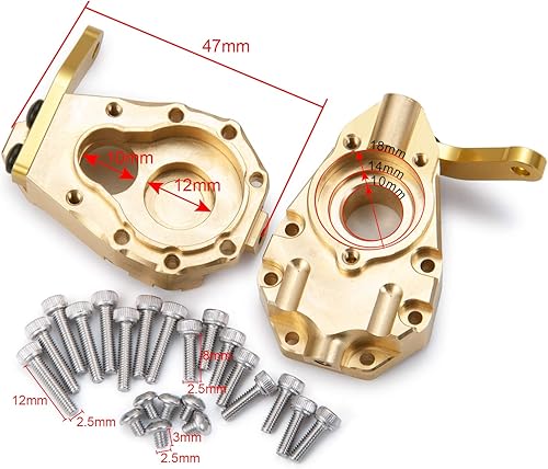 Miniatura 2 de RCLions Piezas de actualización de contrapeso de latón para TRX4 T4 1/10 RC Crawler Car Accessories
