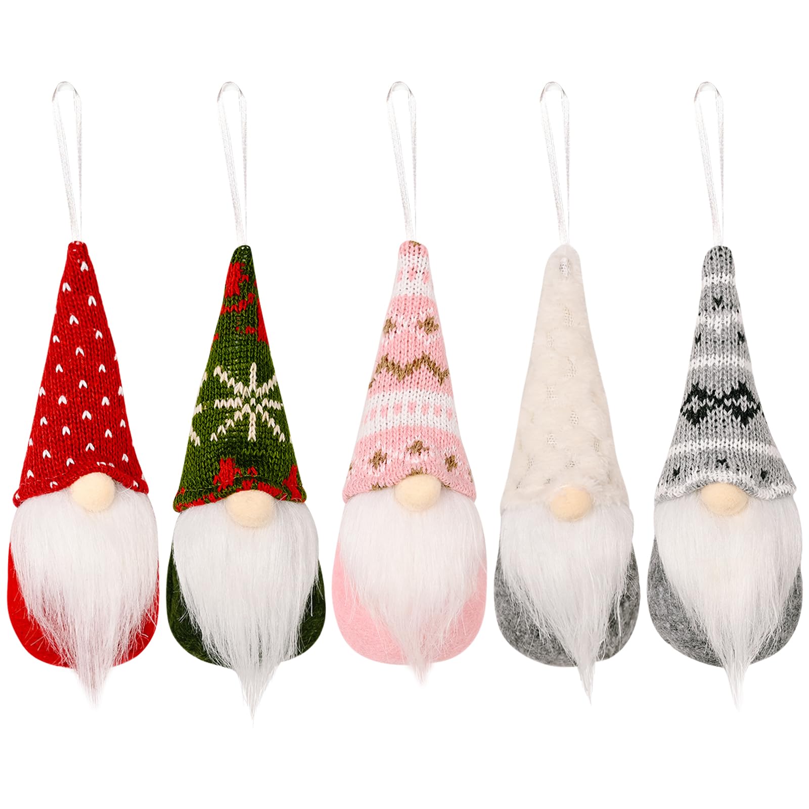HTTDSLF 5 Piezas Gnomo Navideño, Figuras de Peluche de Navidad, Figuras de Invierno como Decoración, para Chimeneas de Decoración de Fiesta de Navidad