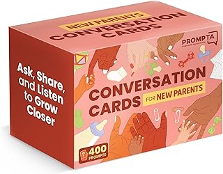 400 Conversation Cards for New Parents - Fun Questions to Connect and Talk about Parenting Essentials â€“ Gift for New Mom Gifts for New Dad - Conversation Starters for Couples Gifts