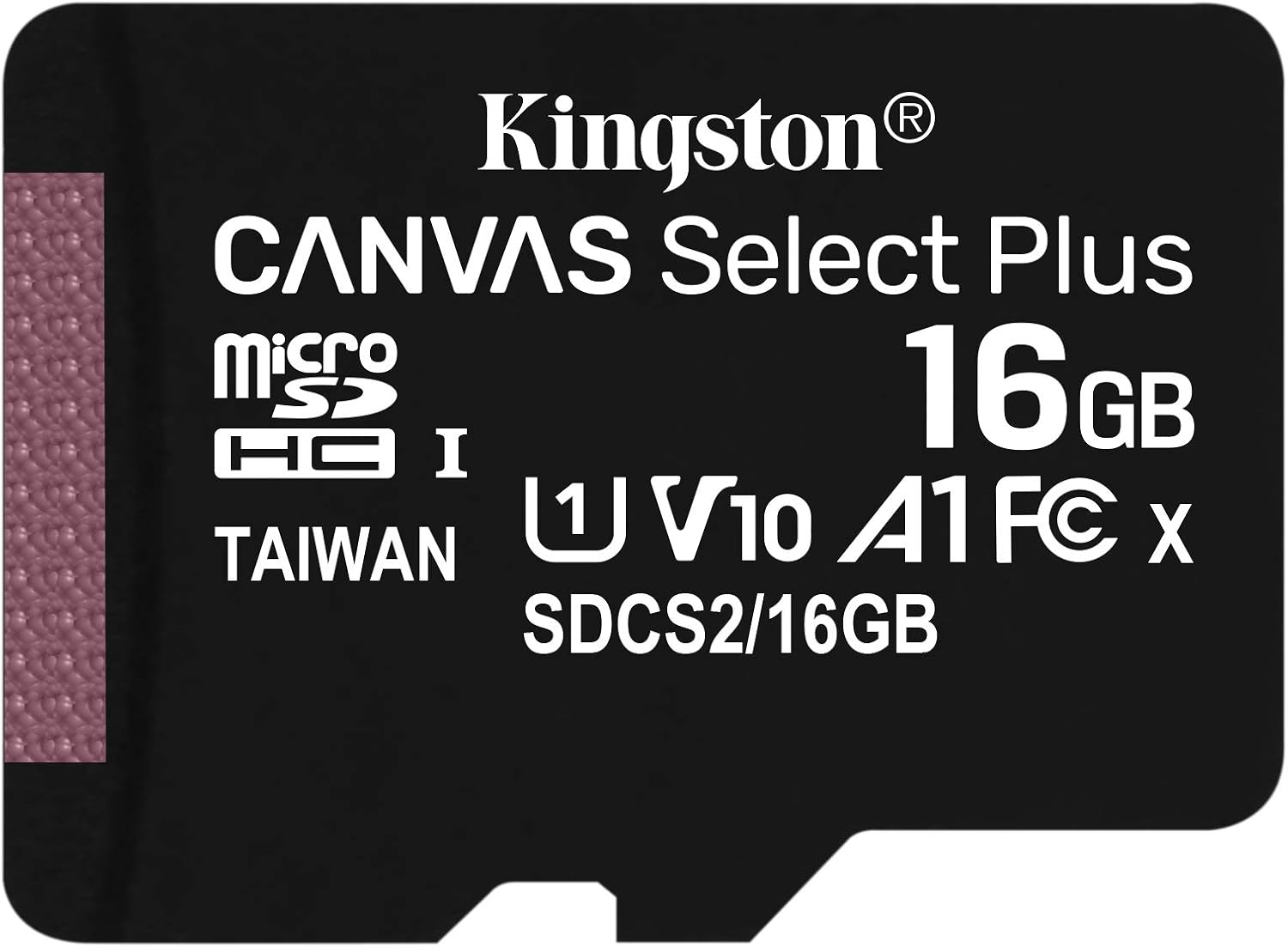Kingston 16GB microSDHC Canvas Select Plus 100MB/s Read A1 Class 10 UHS-I Memory Card + Adapter with Frustration Free Packaging (SDCS2/16GBET)