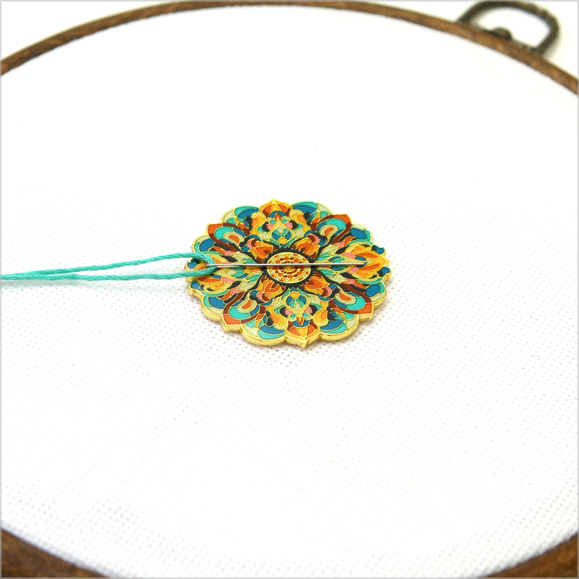 Awesome Pattern Studio Needle Minder Set - Tree Of Life Magnetic Holder + 2 Threaders For Embroidery - View #4