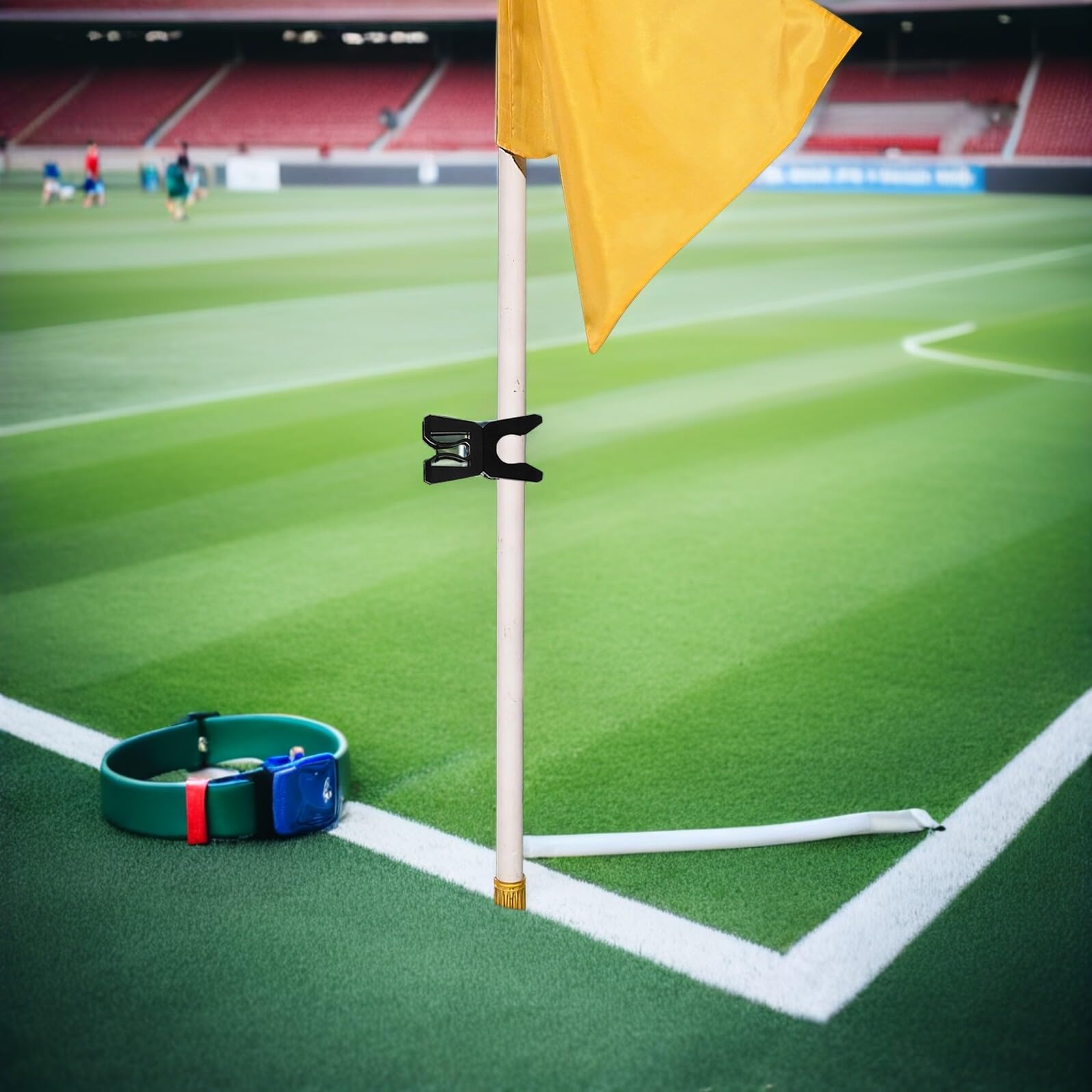 Toyvian 8 Clips Hebilla de Plástico PP para Postes de Entrenamiento de Fútbol Negros Portátiles Montaje Rápido, Ideales para Ejercicios de Agilidad