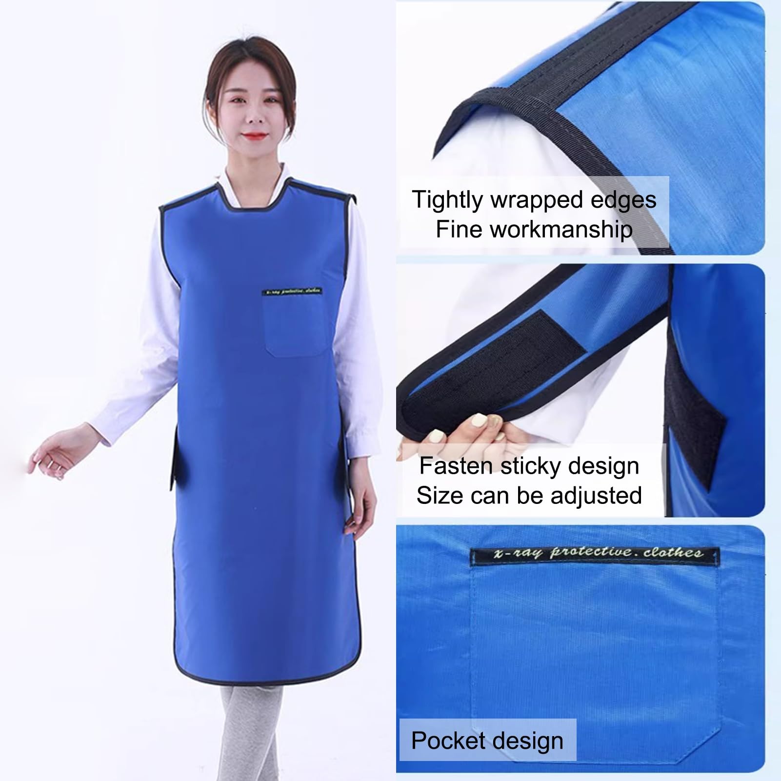 Tablier en Plomb Tablier Léger En Plomb Pour Rayons X, 0,5 Mmpb, Boucliers En Plomb Roses Unisexes Pour Laboratoire Dentaire, Protection Contre Les Rayons X Et La Radiologie(Small)