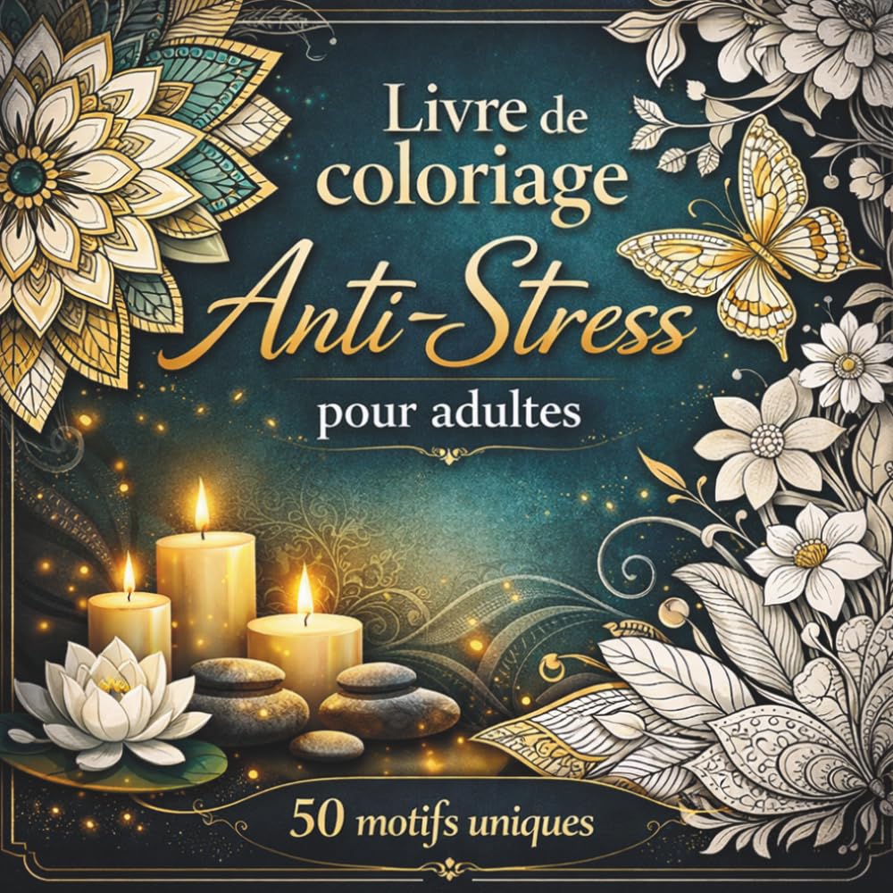 Livre de coloriage anti-stress pour adultes