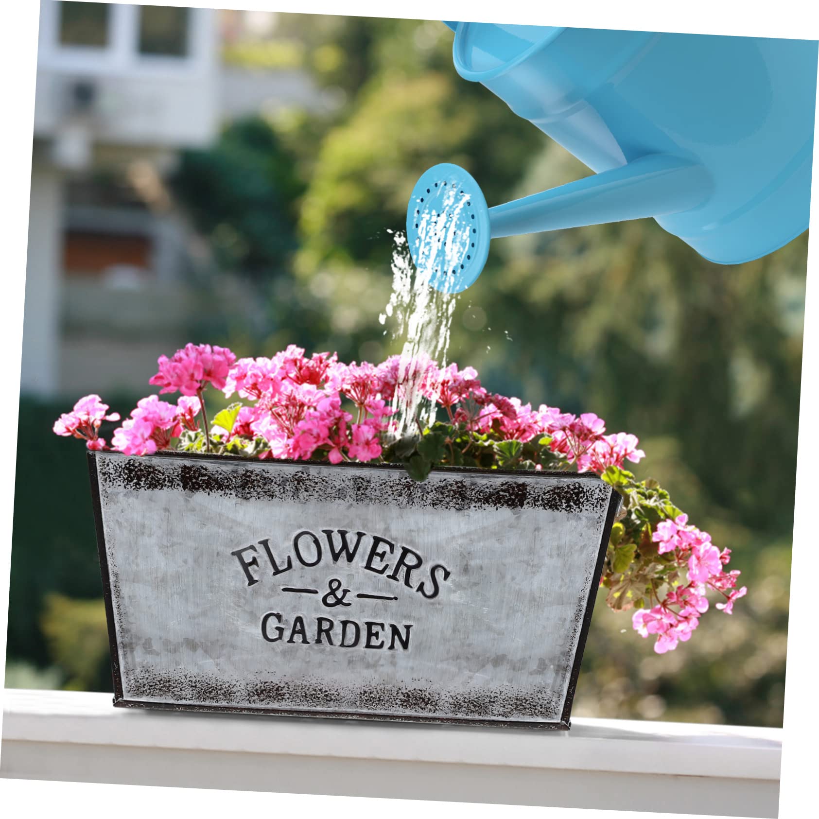 アンティーク風　ブリキ♡鉢 Amazon｜WOFASHPURET 復古風アイアン花鉢 大型ブリキ製 フラワー