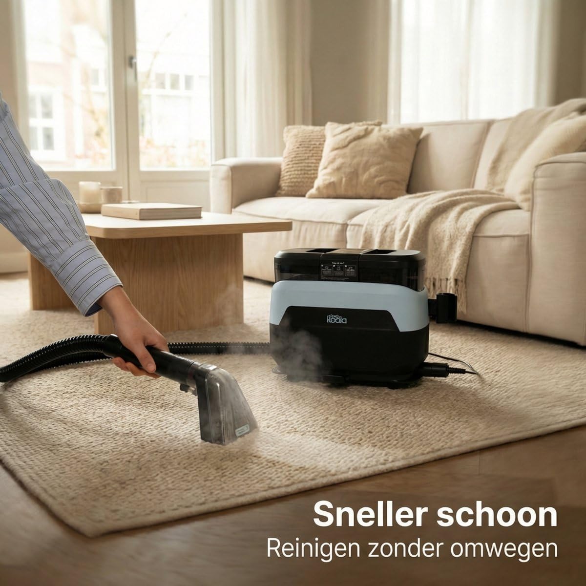 Nettoyeur de tapis et nettoyeur vapeur – Pour plus d'une centaine de tissus différents – Détachant – Comprend trois tablettes de nettoyage – Pour tapis, matelas, meubles et plus encore