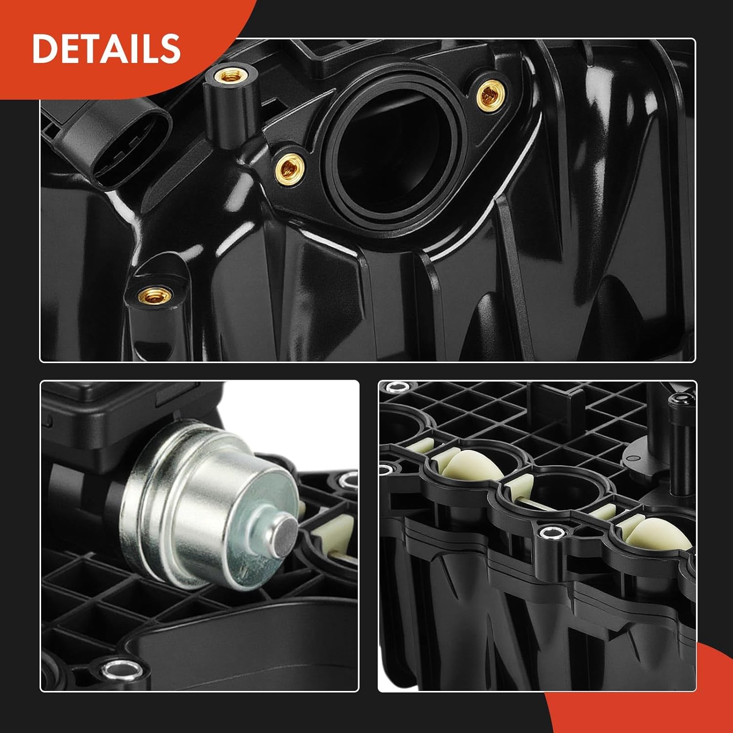 A-Premium Intake Manifold Compatible with Jeep Grand Cherokee 2014-2021, Wrangler 2020-2023, Gladiator 2021-2023 & Ram 1500 2014-2018/2020-2023, 1500 Classic 2019, 3.0L, With Actuator, DIESEL