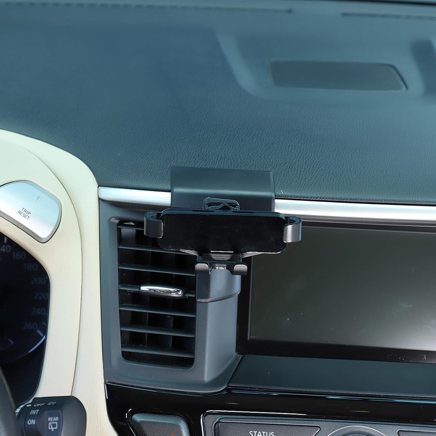 Car Phone Holder Mount Compatible with Nissan Pathfinder 2013-2018, Center Console Dashboard Air Outlet Handsfree Car Phone Stand Accessories (Left-B Style)