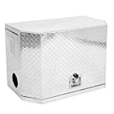 confote Generator Box - Aluminum Truck Tool Tox for Storage,RV,Trailer Tongue Box with 4 vents,T-Handle,Waterproof