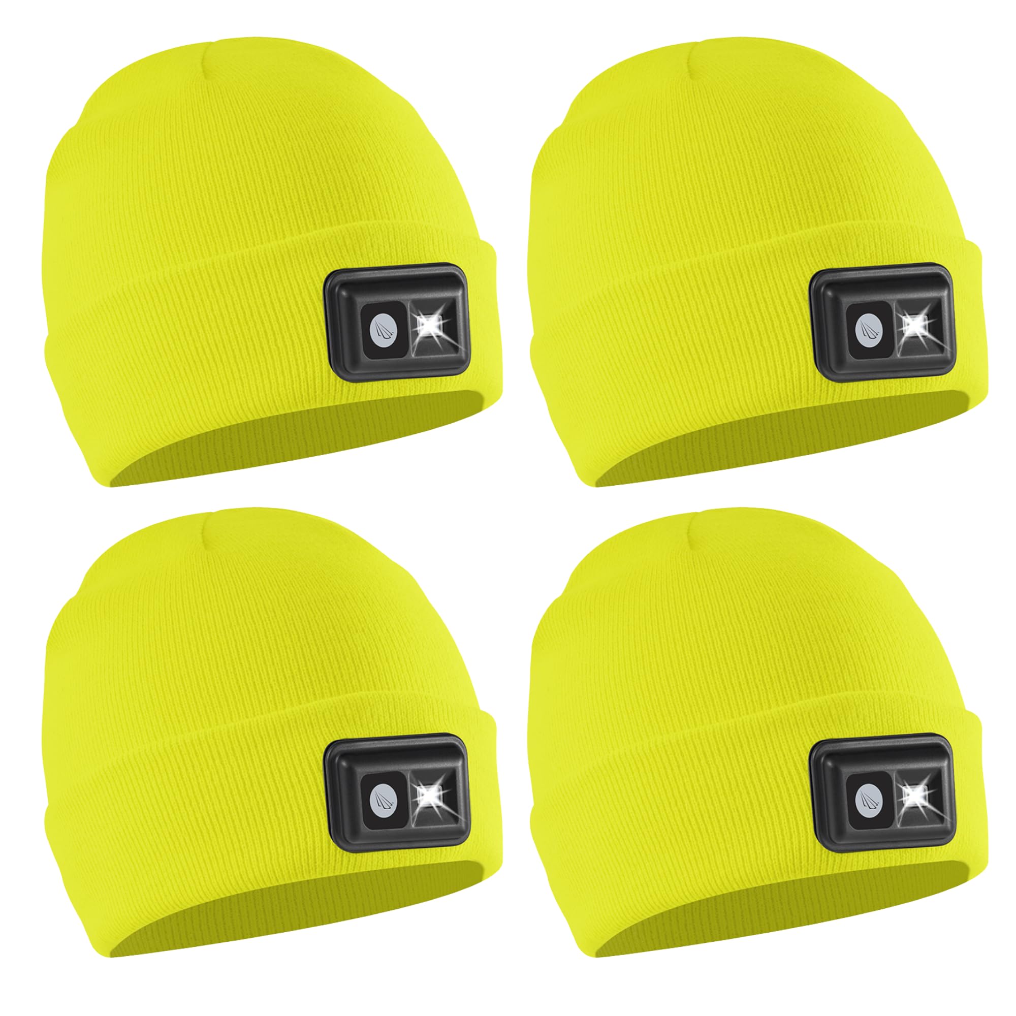POWERCAP LED Hat Light 150 Lumens Rechargeable Fleece Beanie with Bright Built-in Headlamp Waterproof LED Warm One Size Cap