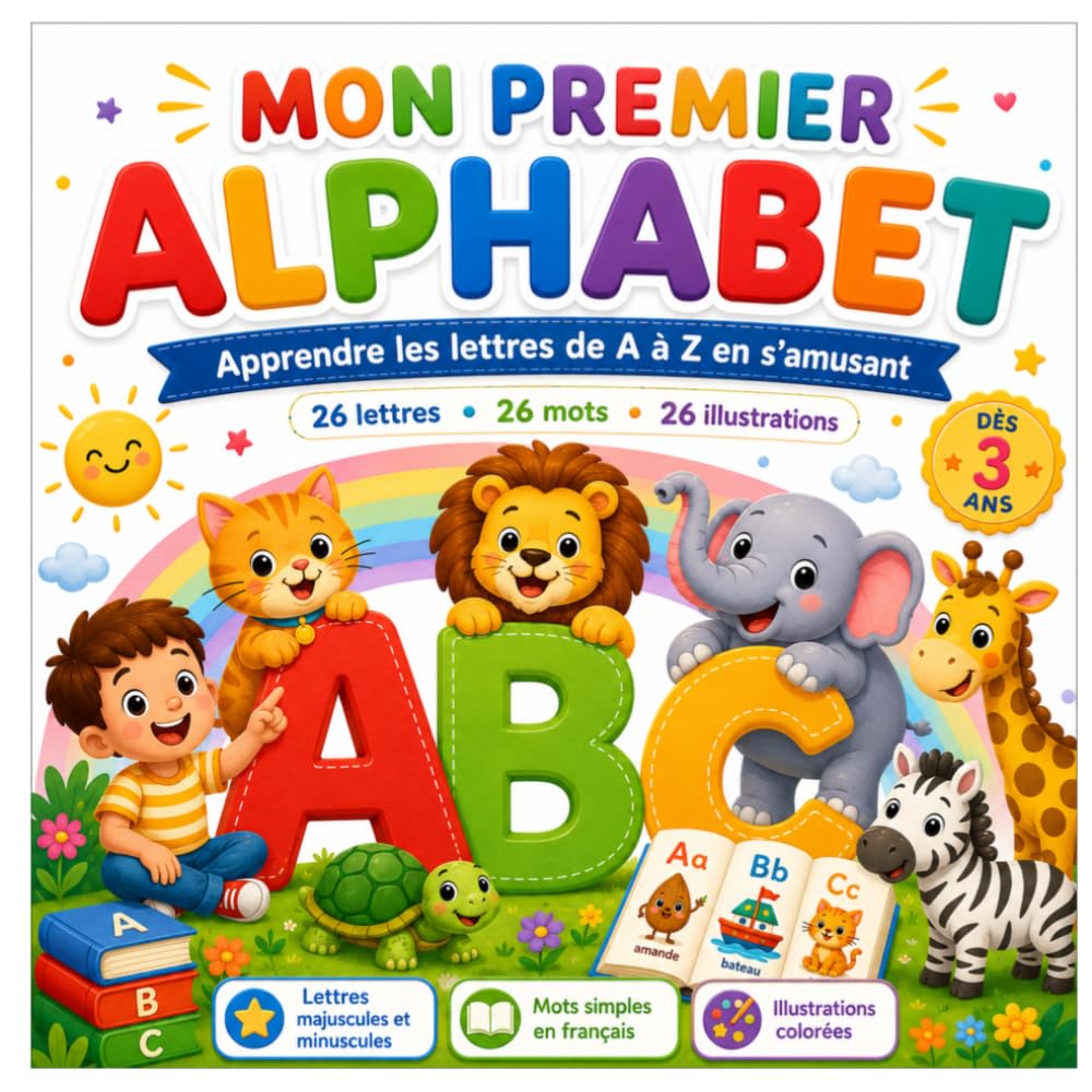 Mon Premier Alphabet: Apprendre les lettres de A à Z en s’amusant