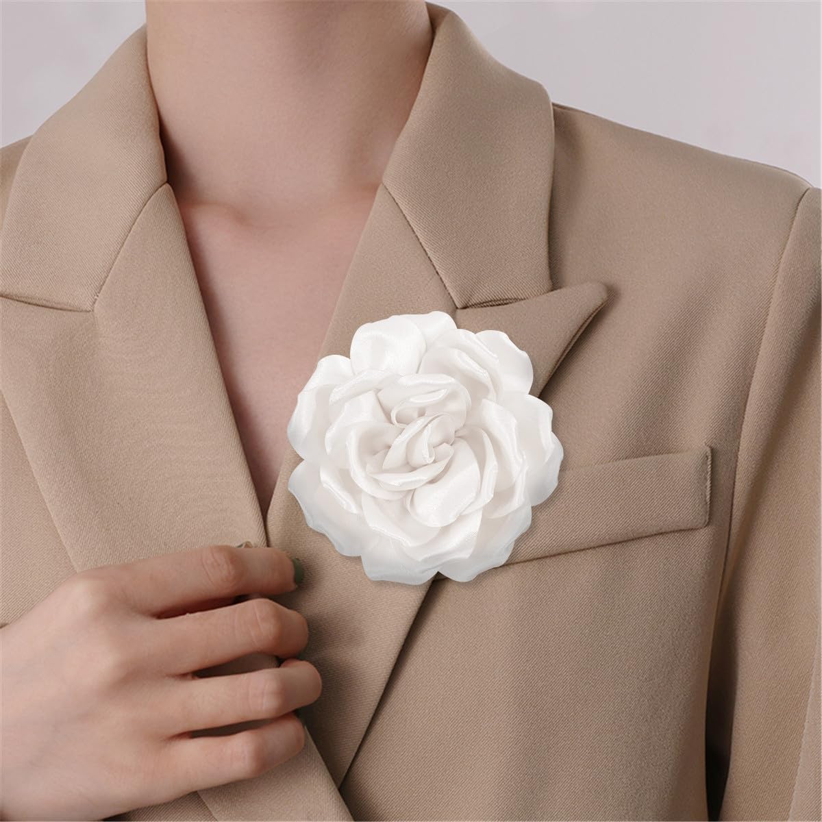 Mecool Rozenhaarclip, party, bruiloft, broche, corsage