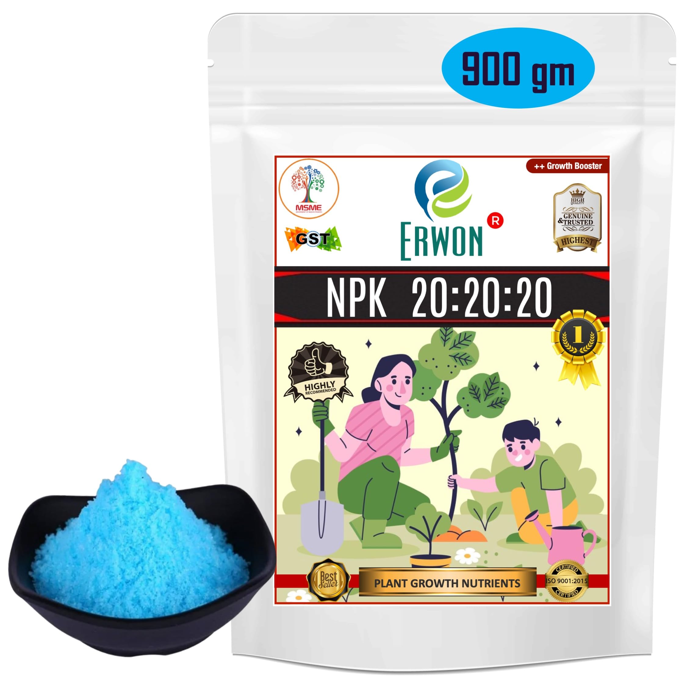 Erwon® NPK 20:20:20 Nitrogen Potassium Phosphorus Fertilizer, Organic Fertilizer for Overall Growth of Plants (900 gm) (B097GVC7GY) Amazon Price History, Amazon Price Tracker