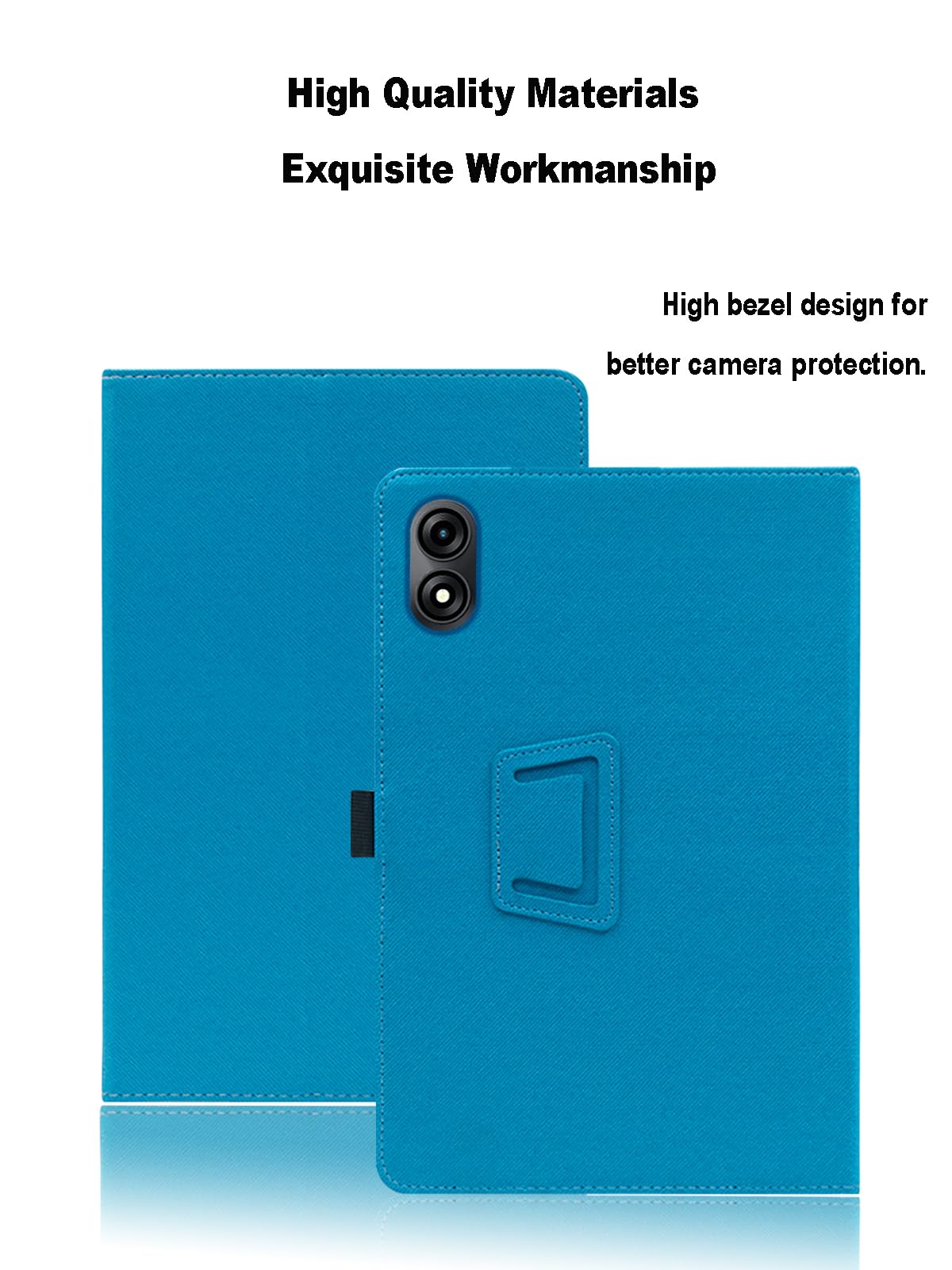 Custodia per Blackview Tab 9 Wifi 11 Pollici, Cover Tablet Blackview Tab 9 Wifi, Copertura Protettiva Pieghevole con Supporto per Matita e Cinturino da Polso, Protezione Completa. (Azzurro