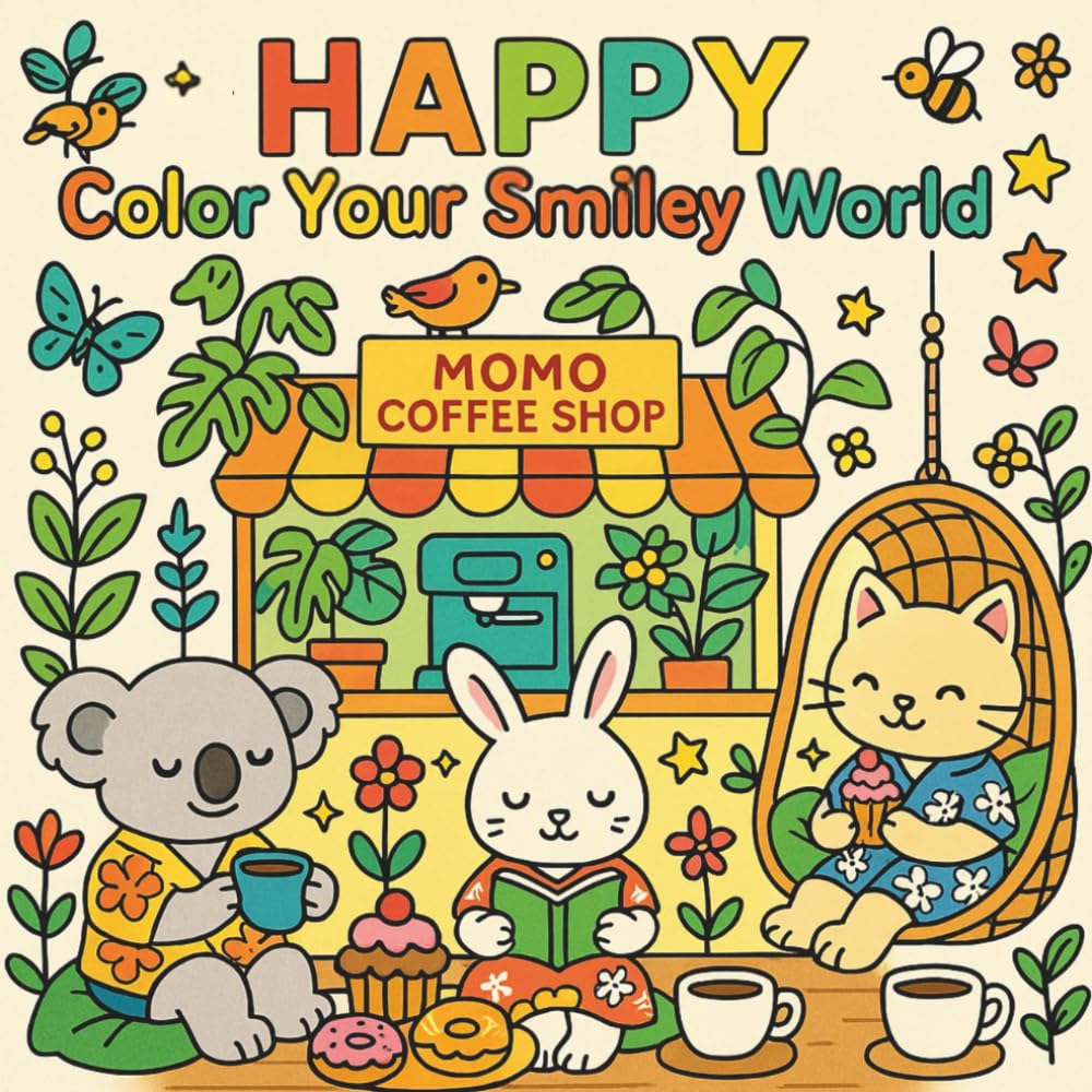 Happy Color Your Smiley World: MoMo Coffee Shop