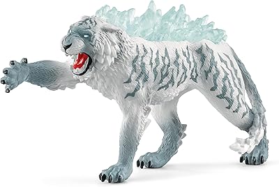 Schleich Eldrador Creatures, Ice Monster Mythical Creatures Toys for Kids, Ice Tiger Action Figure, Ages 7+