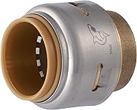 Vista 16 de SharkBite Tapón de empuje de 1/2 pulgada, paquete de 10, accesorios de plomería de latón para conectar, tubo PEX, cobre, CPVC, PE-RT, HDPE, U514LFCP