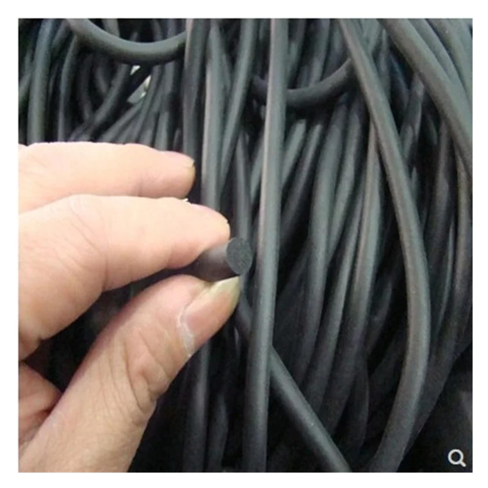 Uussup 10Mm Diameter Rubber Seal Weather Stripping 5M Black O Auto Door Seal Protector Car Rubber Foam Sealing Filler Strip Weatherstrip Round Epdm Foaming