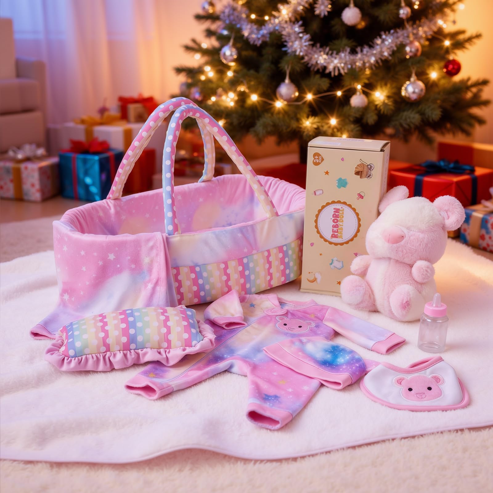 Amazon.com: BABESIDE 8 Pcs Reborn Baby Doll Clothes with Bassinet