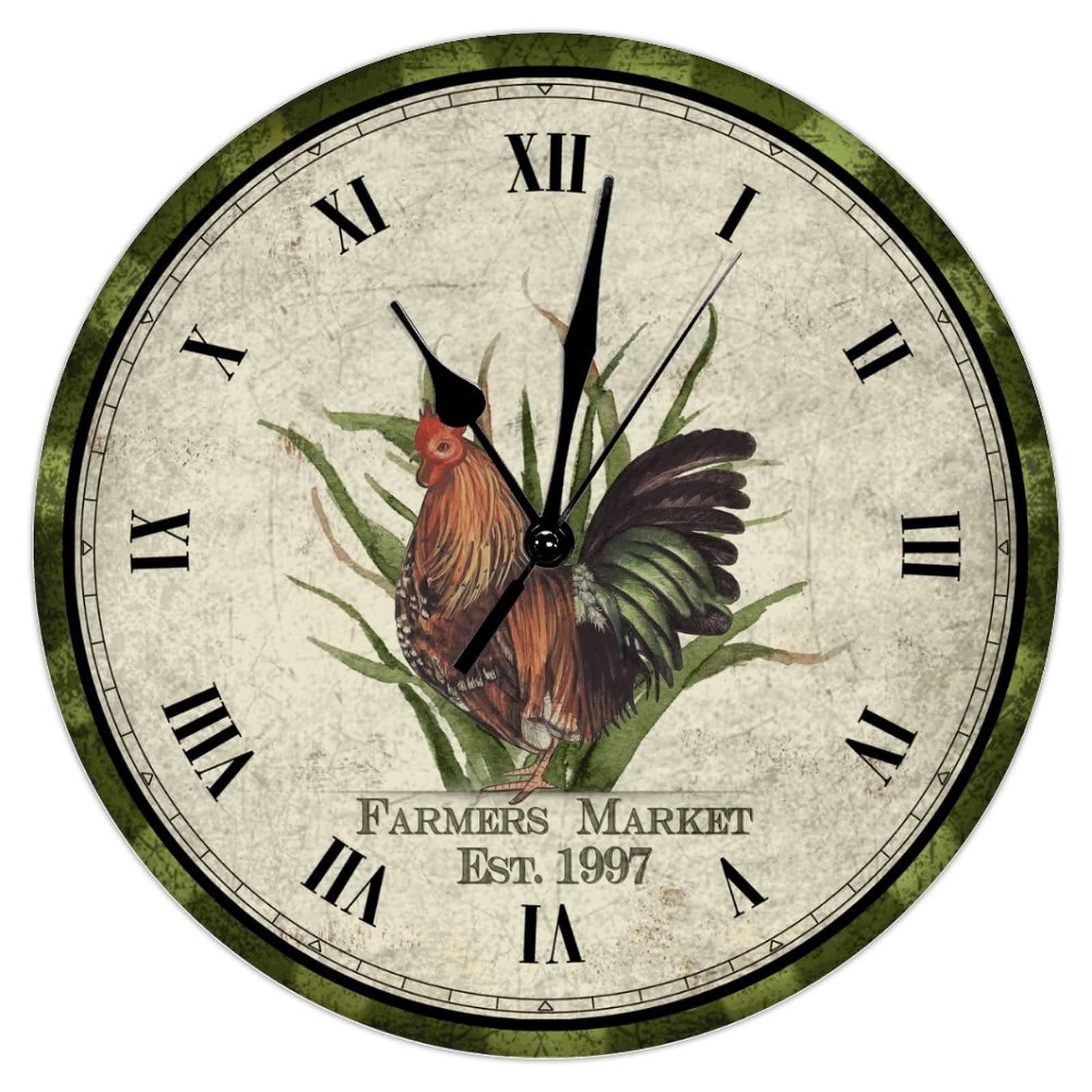 Horloge murale en bois sans tic-tac : oubliez les bruits de cuisine stressants