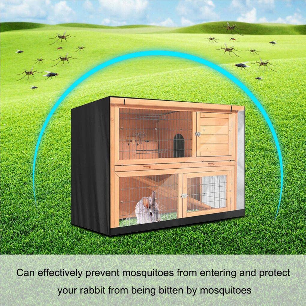 Copertura Impermeabile Per Gabbia Conigli - Antipolvere, UV Resistente, Con Finestra Trasparente - Foto 3