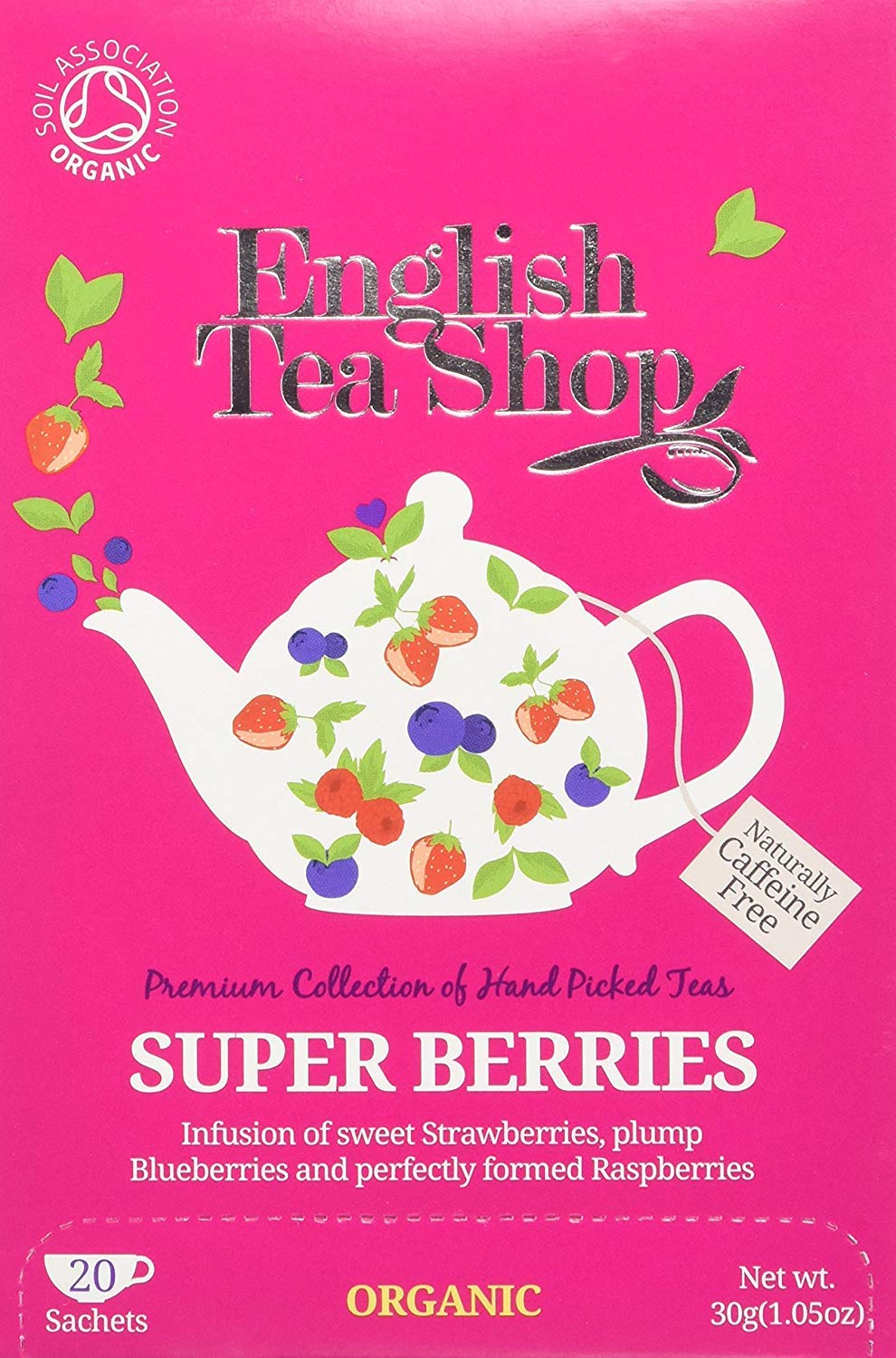 English Tea Shop - Super Berries - Pack of 3 X 20 Tea Bag Sachets