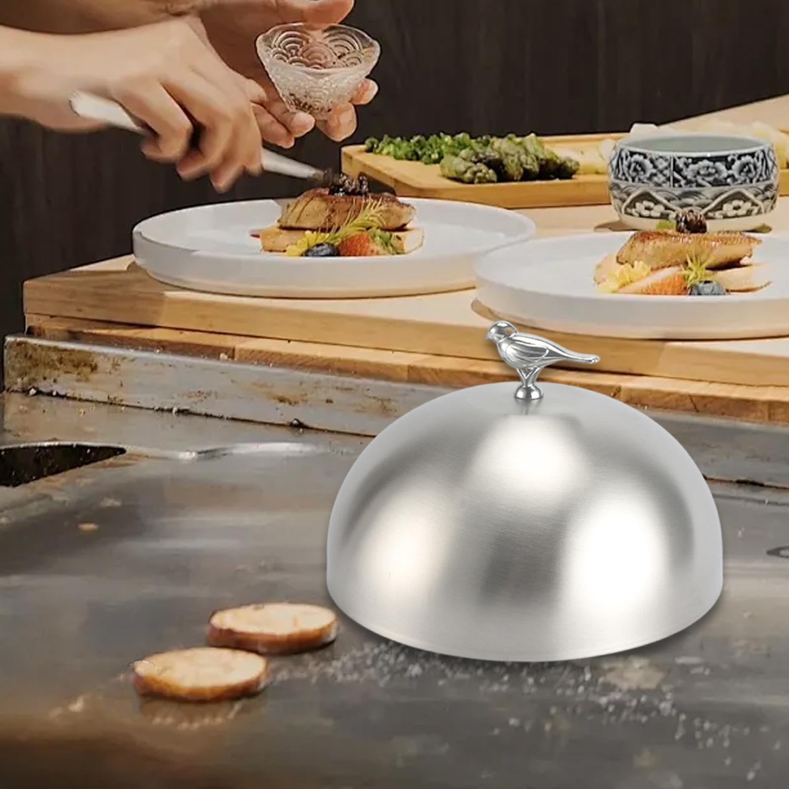 Cloche à Fromage pour Faire Fondre Le Fromage, à Servir dans Les Assiettes et pour La Cuisson, 14cm