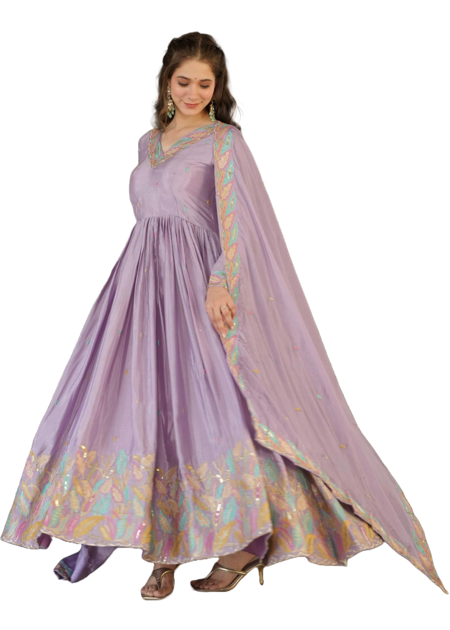 Costume Anarkali 15005 Chinnon pour sublimer le style de travail - 5