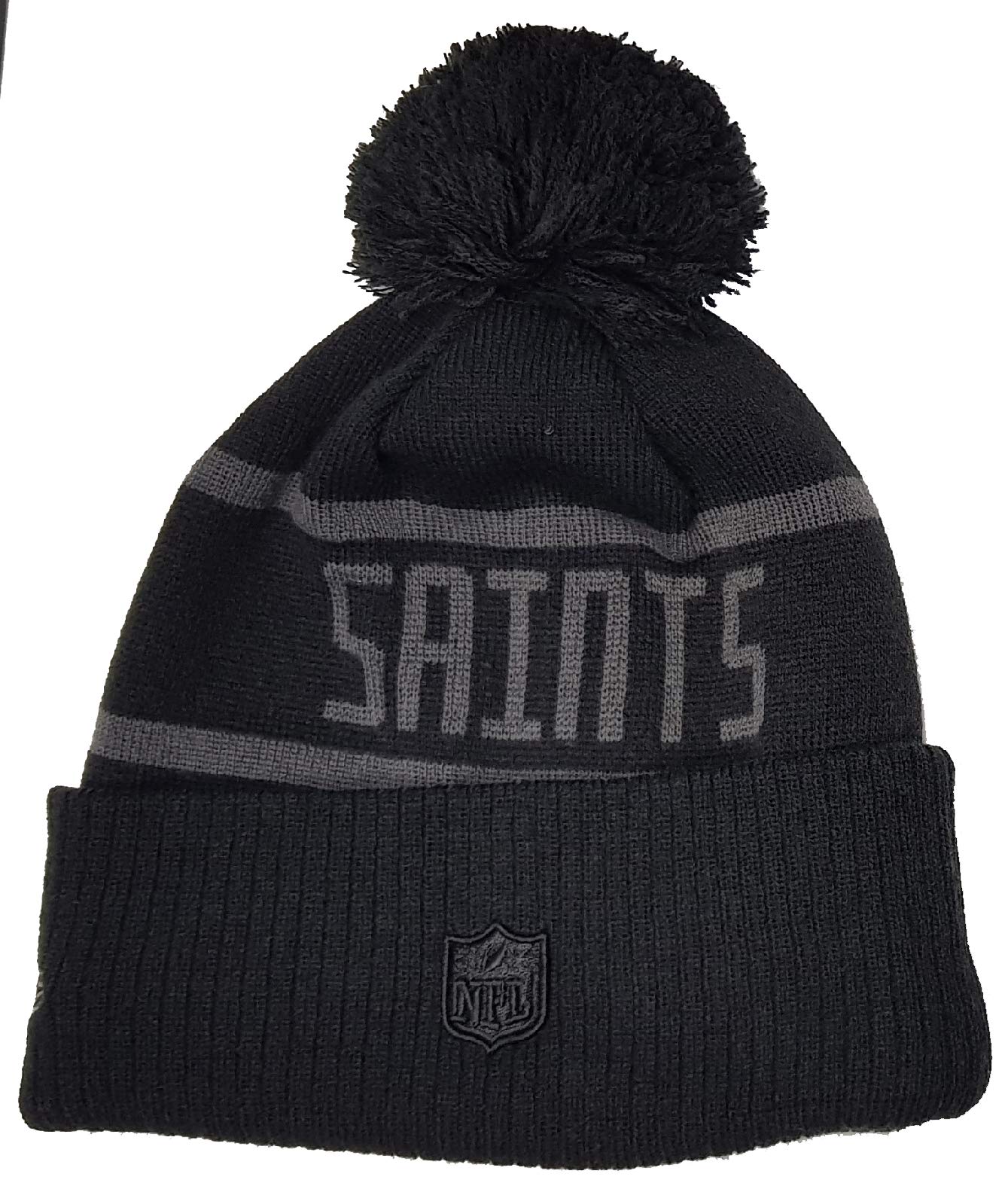 New Era Czapka NFL z pomponem futbol amerykański zima Saints Steelers Rams czarna