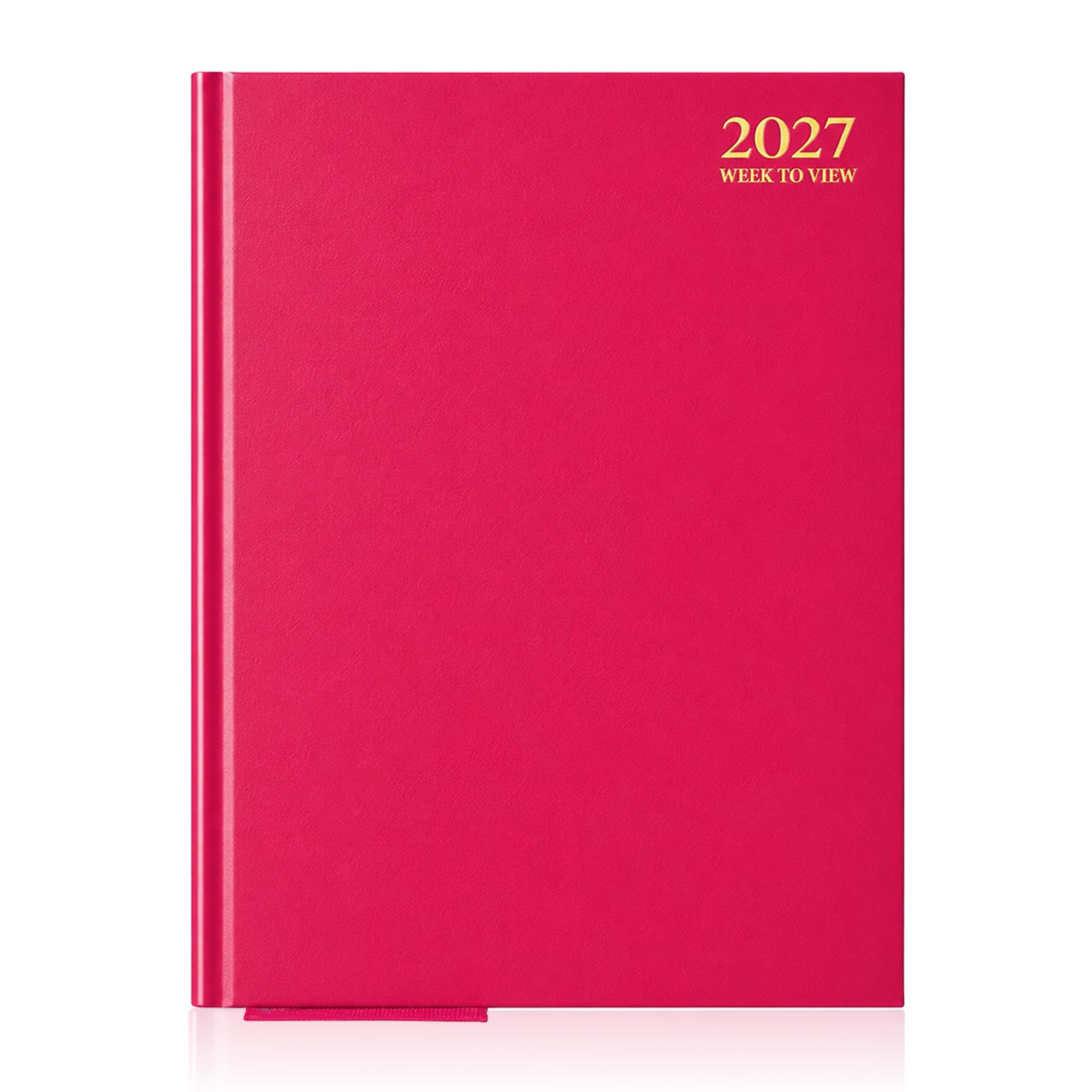 G4GADGET A4 2027 Week To View Pink Diary Hardback